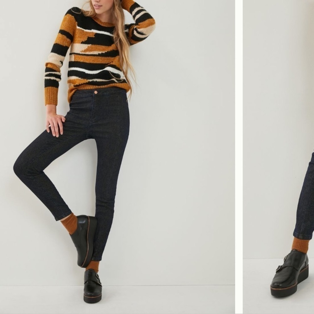🌟HP🌟ANTHROPOLOGIE Pilcro Shimmer Denim Jeans Leggings Size 25.